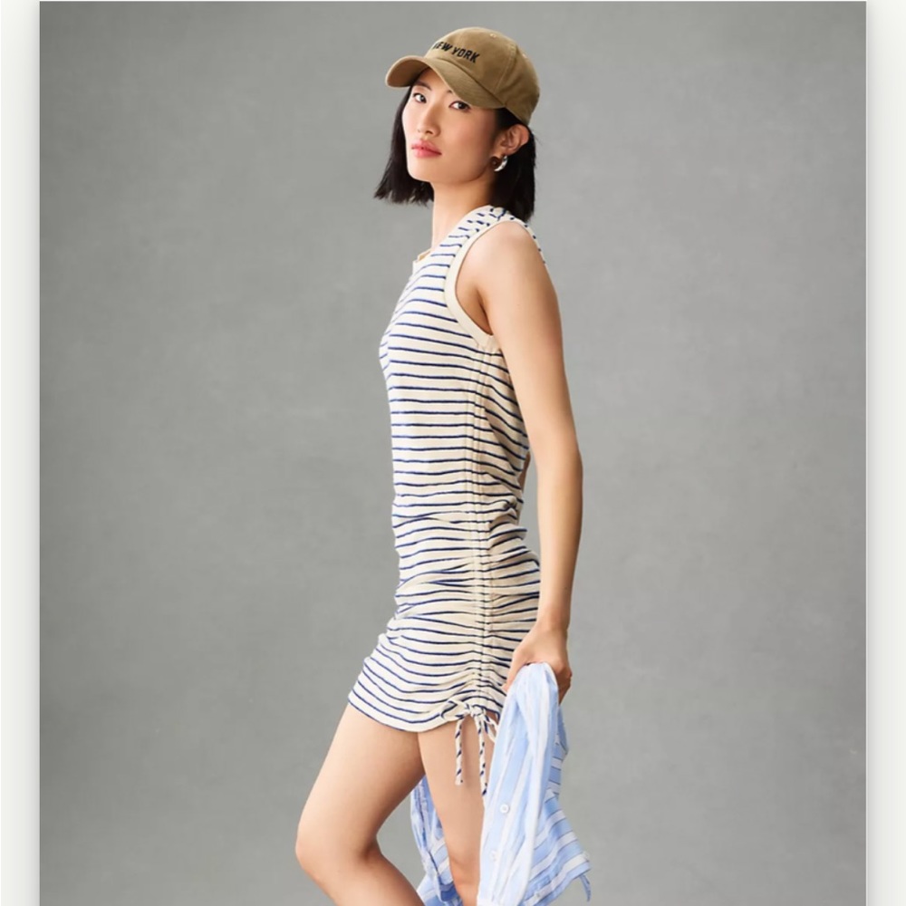 Anthropologie Sol Angeles Capri Ruched Dress